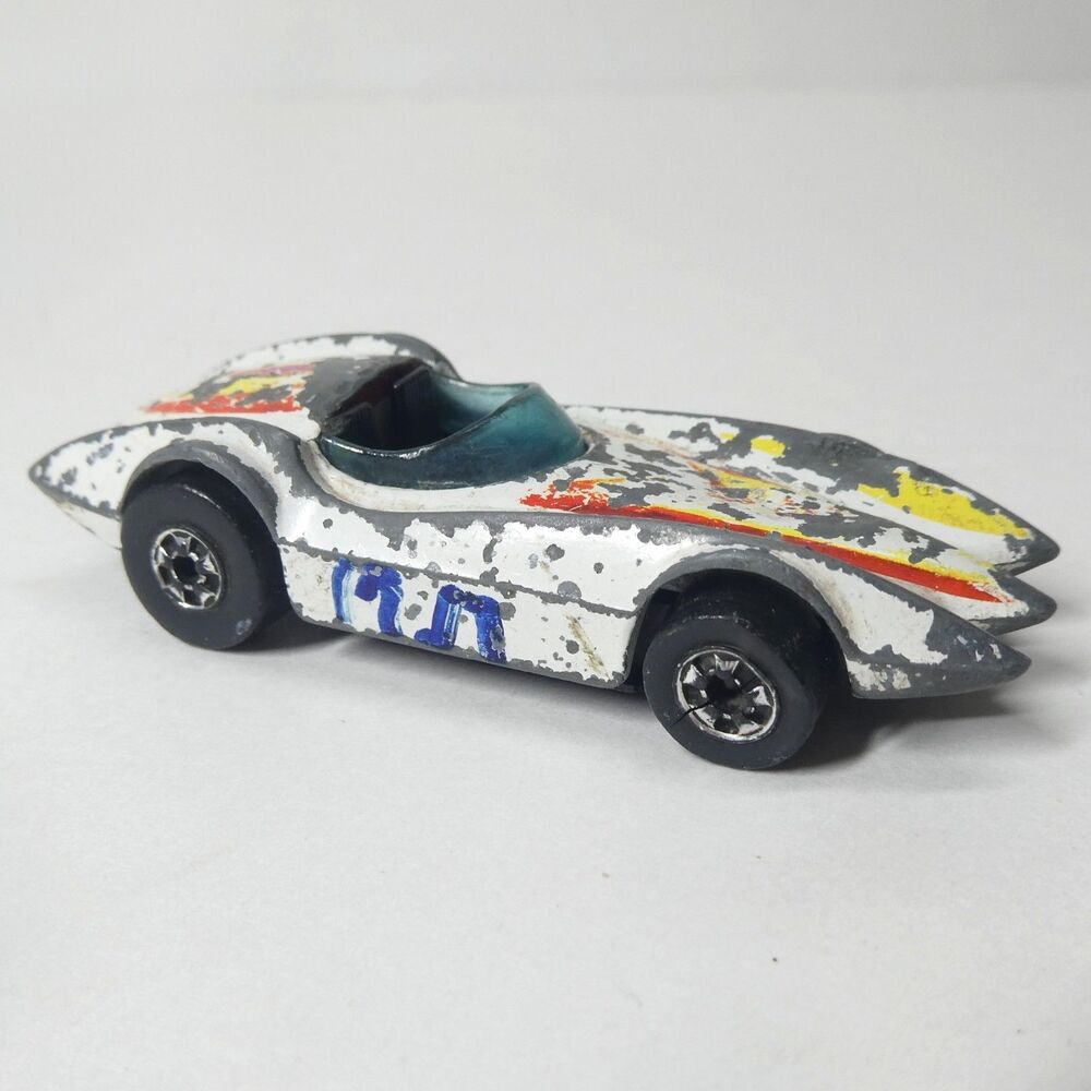 Hot Wheels Second Wind 1976 Hong Kong Vintage Race Car White Mattel
